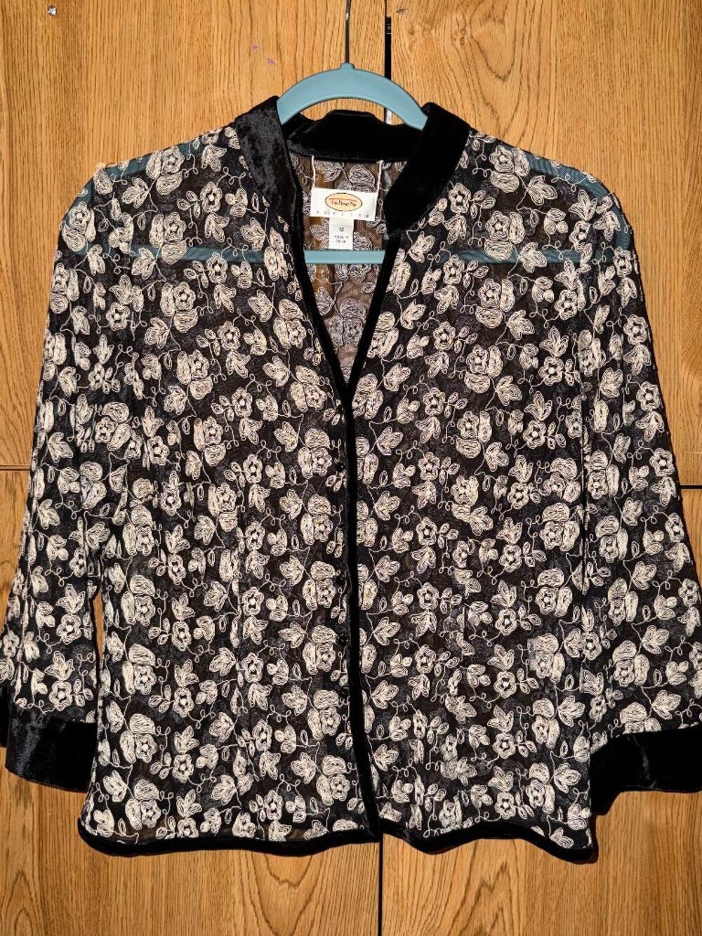 Vintage Talbots lace button down top